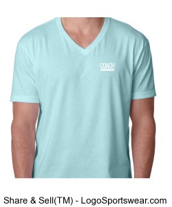 Next Level Men's CVC V-Neck T-Shirt Design Zoom